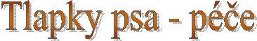 Tlapky psa - p��e
